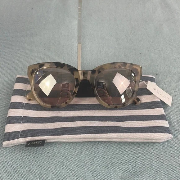 NWT J Crew Brown and Cream Frame Sunglasses