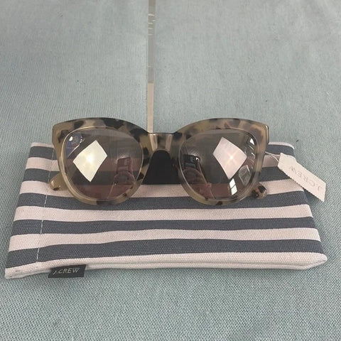 NWT J Crew Brown and Cream Frame Sunglasses