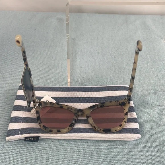 NWT J Crew Brown and Cream Frame Sunglasses