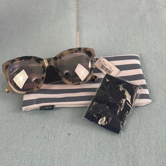 NWT J Crew Brown and Cream Frame Sunglasses