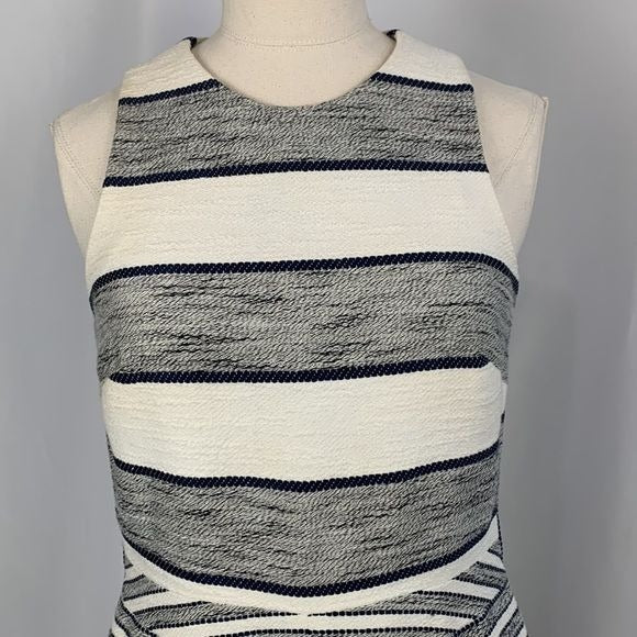 3.1 Philip Lim White Navy Fit Flare Dress