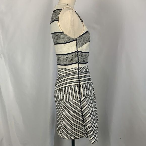 3.1 Philip Lim White Navy Fit Flare Dress