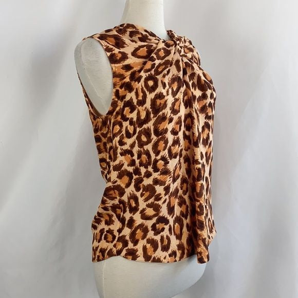 NWT Kate Spade Animak Print Twist Neck Top