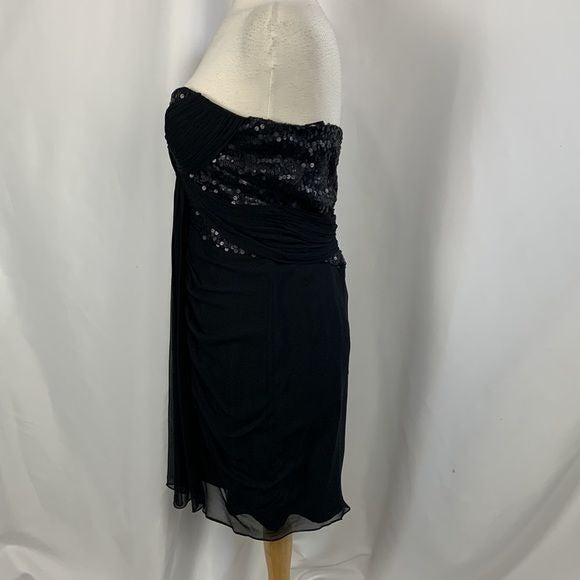Kurt Thomas NWT Black Beaded Strapless Dress
