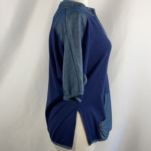 St John Navy Blue Zip Up Jacket