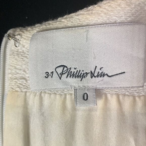 3.1 Philip Lim White Navy Fit Flare Dress