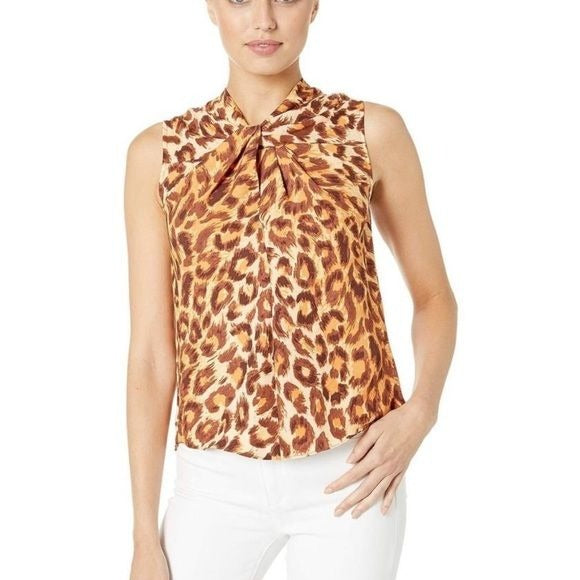 NWT Kate Spade Animak Print Twist Neck Top