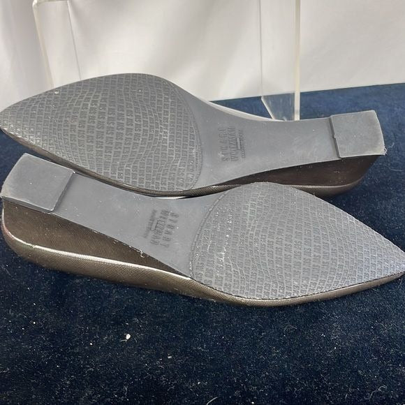 Stuart Weitzman Grey Patent Wedge