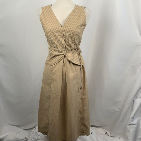 Strenesse Tan Quilted Top Dress