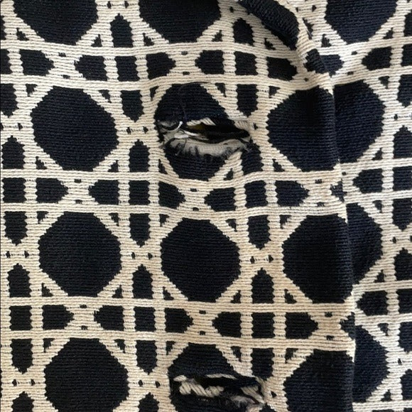 Saks Fifth Vintage Black/Whte Print Dress & Jacket