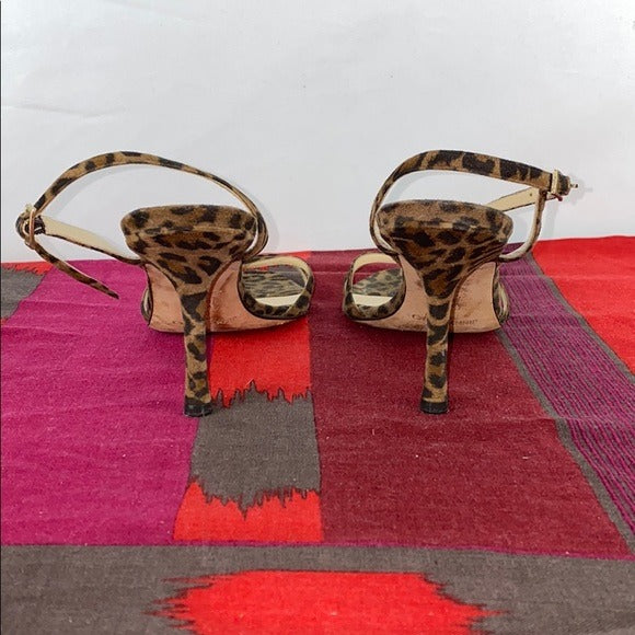 Jimmy Choo Animal Print Ankle Strap Heels