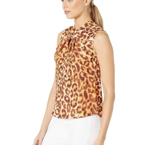 NWT Kate Spade Animak Print Twist Neck Top