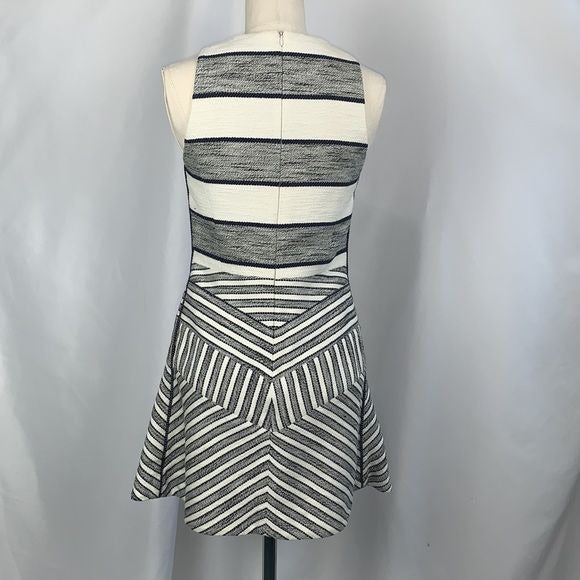 3.1 Philip Lim White Navy Fit Flare Dress