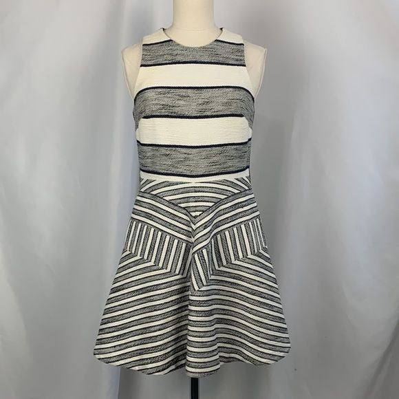 3.1 Philip Lim White Navy Fit Flare Dress