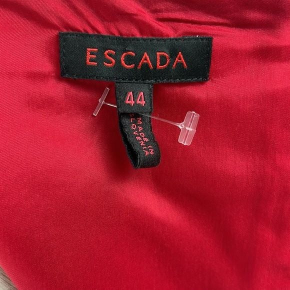 Escada Red Sheath Dress