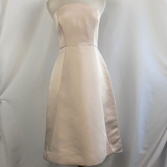 Halston Heritage New Barely Pink Strapless Dress