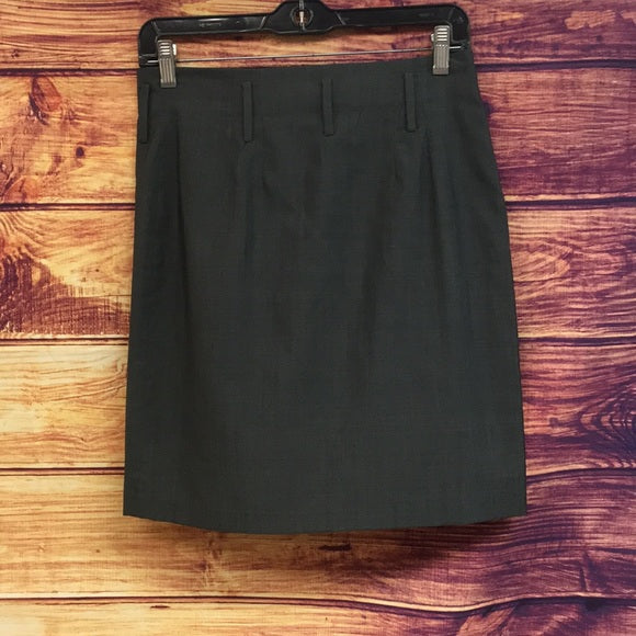 Gucci Silk/Wool Blend Grey Mini Pencil Skirt