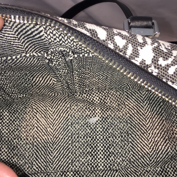 Rebecca Minkoff Blk/Wh Patterned Crossbody Bag
