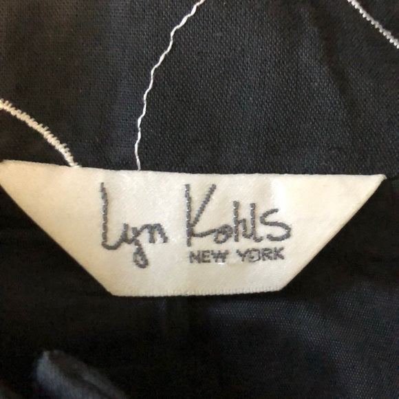 Rare Vintage Black Bow Tie Skirt & Jacket Set