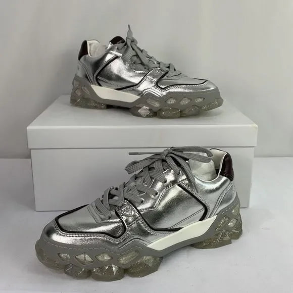 Jimmy Choo Nib Diamond x Trainer Sneakers