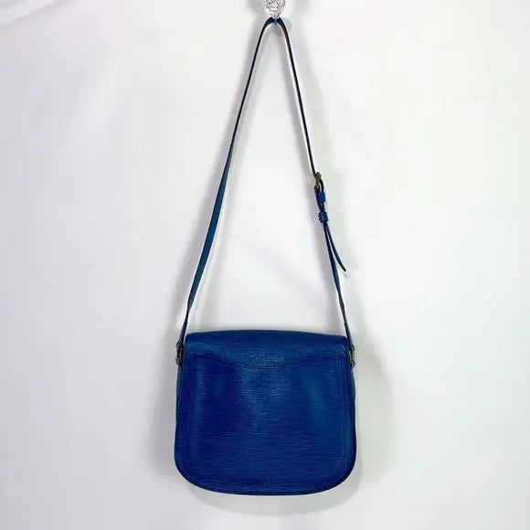 Louis Vuitton Blue Epi St Cloud Bag