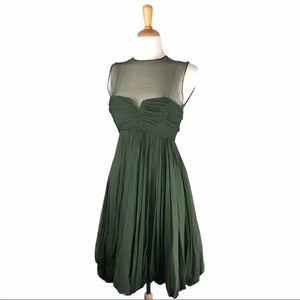 Bruce Oldfield Vintage Hunter Green Dress