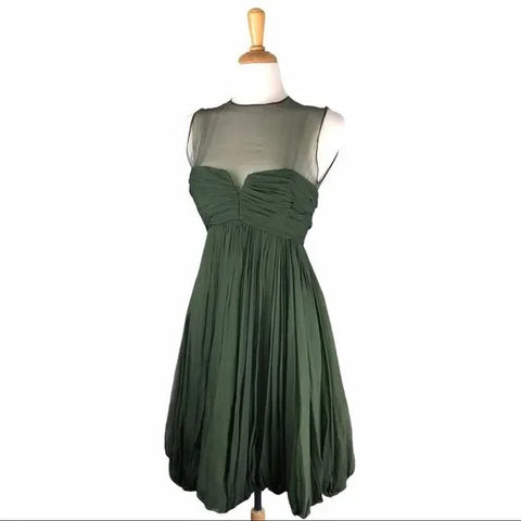 Bruce Oldfield Vintage Hunter Green Dress