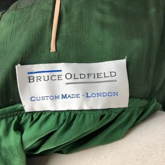 Bruce Oldfield Vintage Hunter Green Dress