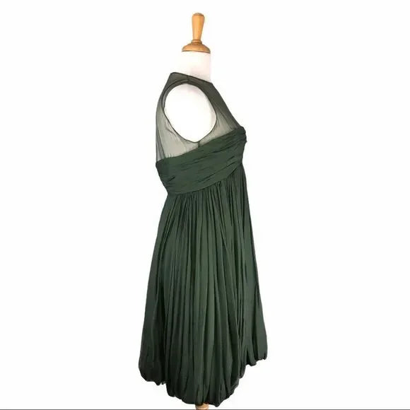 Bruce Oldfield Vintage Hunter Green Dress