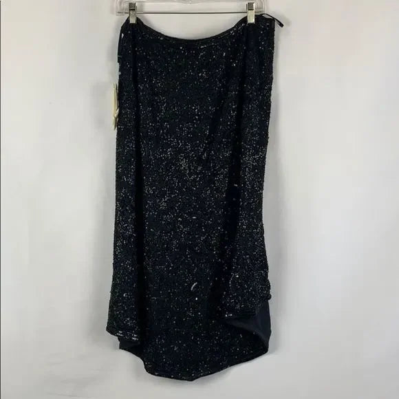NEW Escada Black Beaded Skirt