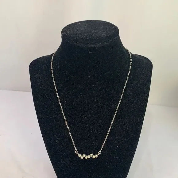 Silver Multi cz Necklace