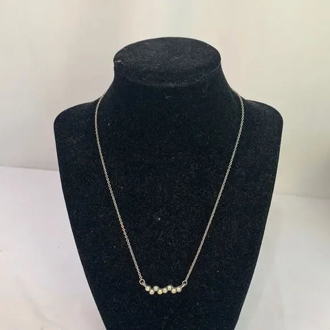 Silver Multi cz Necklace