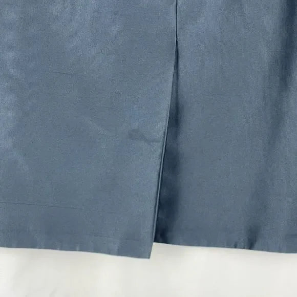Carolina Herrera Navy Beaded Button Jacket and Skirt