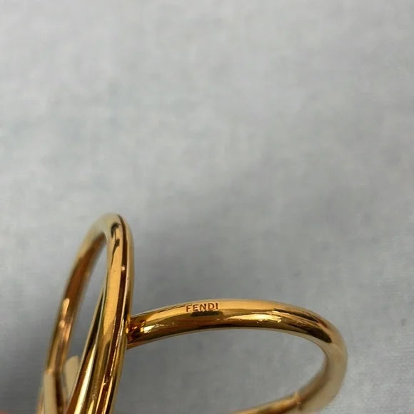 Fendi F Is Gold Tone Bracelet