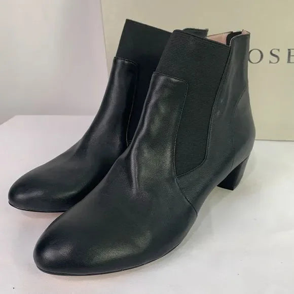 Taryn Rose NIB Black Leather Booties