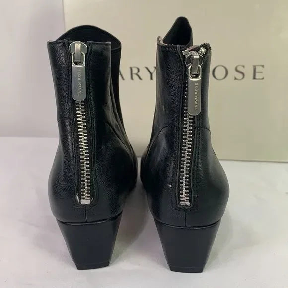 Taryn Rose NIB Black Leather Booties