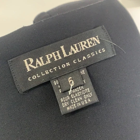 Ralph Lauren VTG Black Label Scoop Neck Midi Dress