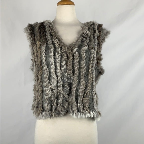Bugatelli Gray Fur Vest